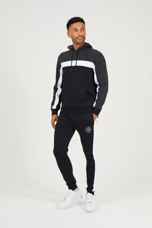 Contrast Panel Overhead Hoody and Jogger Set - Brave Soul