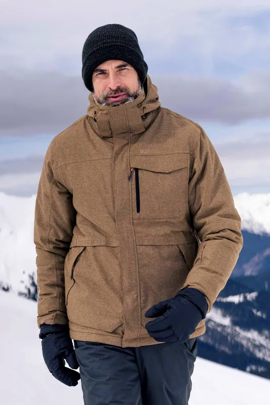 Comet II' Breathable Padded Waterproof Full Zip Hooded Ski Jacket - Mountain Warehouse