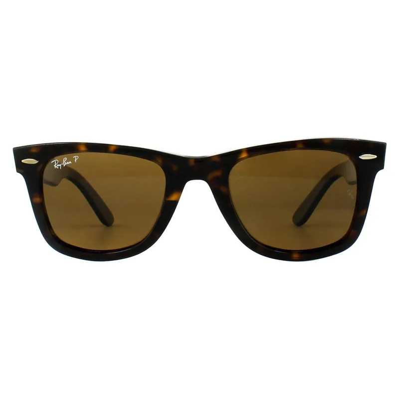 Rectangle Tortoise Brown Polarized Sunglasses - Ray-Ban
