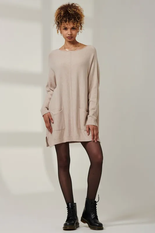 Front Pocket Loose Fit Knit Jumper - Jolie Moi