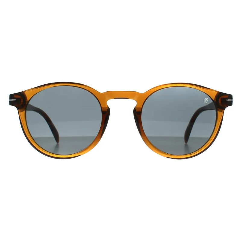 Round Transparent Brown Blue DB 1036/S - David Beckham