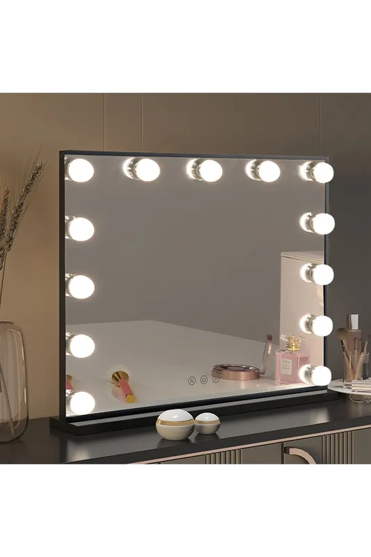3 Color Light Modes Hollywood Vanity Mirror With Smart Touch Screen and Memory Function - Living and Home