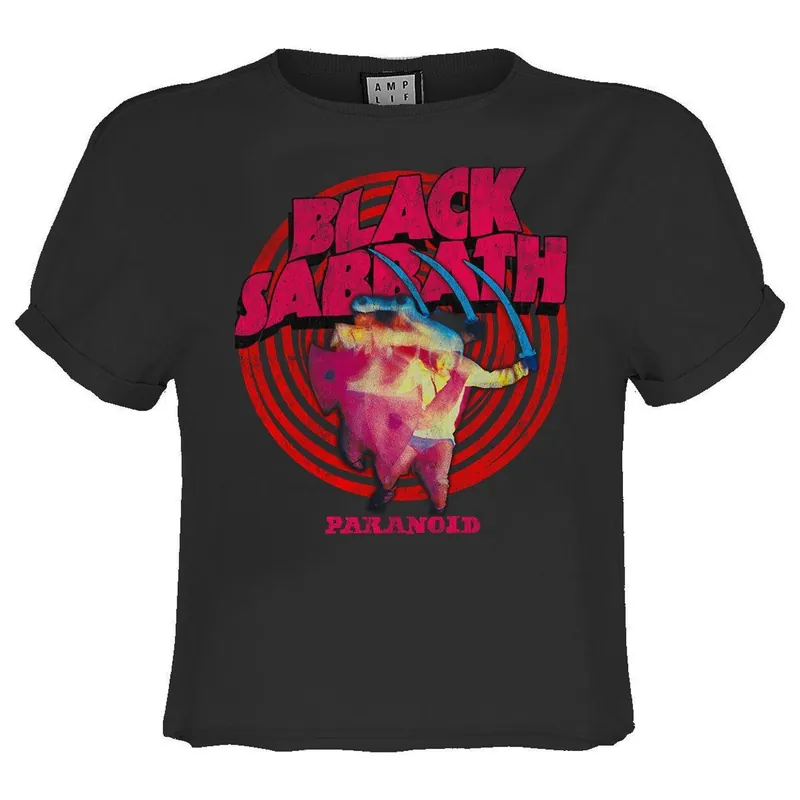 Paranoid Black Sabbath Crop T-Shirt