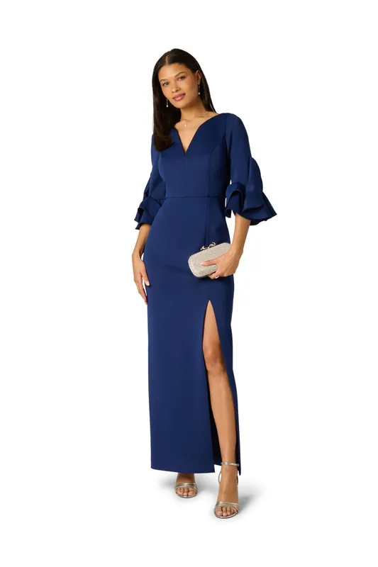 Scuba Ankle Dress - Adrianna Papell