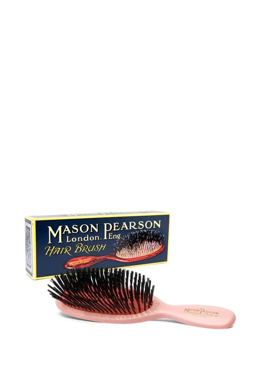 Pocket Childs Bristle Hair Brush Pink - Mason Pearson