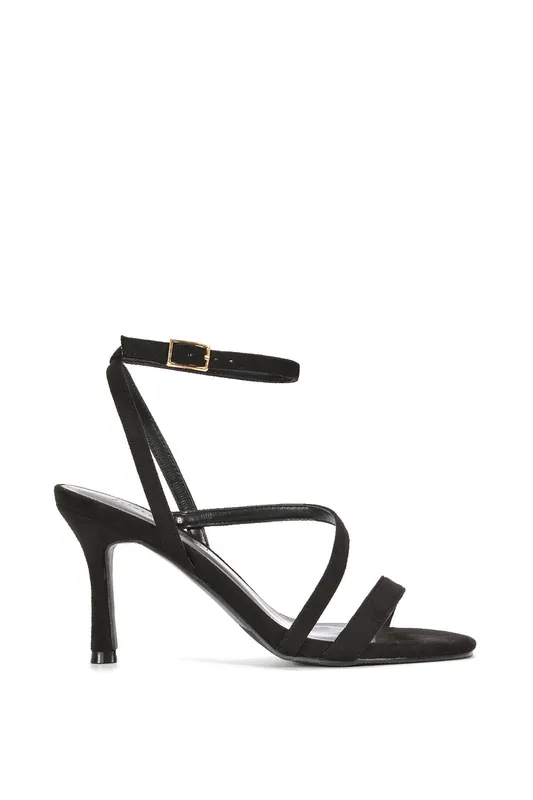 Sherry' Barely There Stilettos Heel Sandals With Ankle Strap - XY London