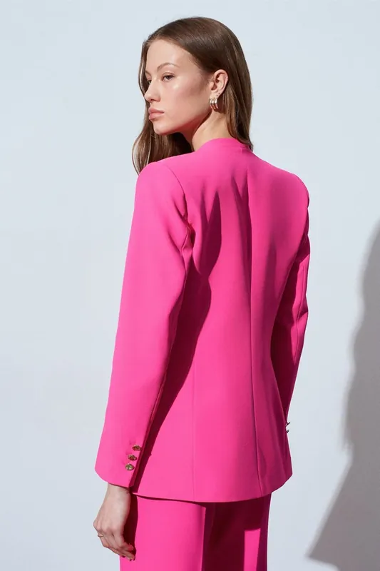 Women’s Slim Fit Crepe Blazer Jacket - Dilvin