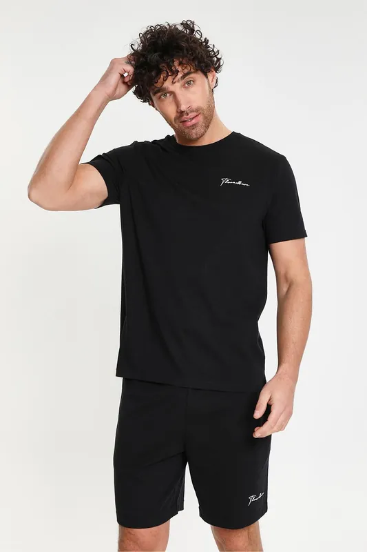 Wells' Cotton Blend Short Sleeve Pyjama Set - Threadbare