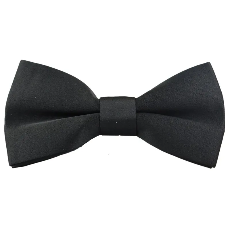 Bow Tie Black Satin Clip On Unisex Tuxedo Classic - TruClothing