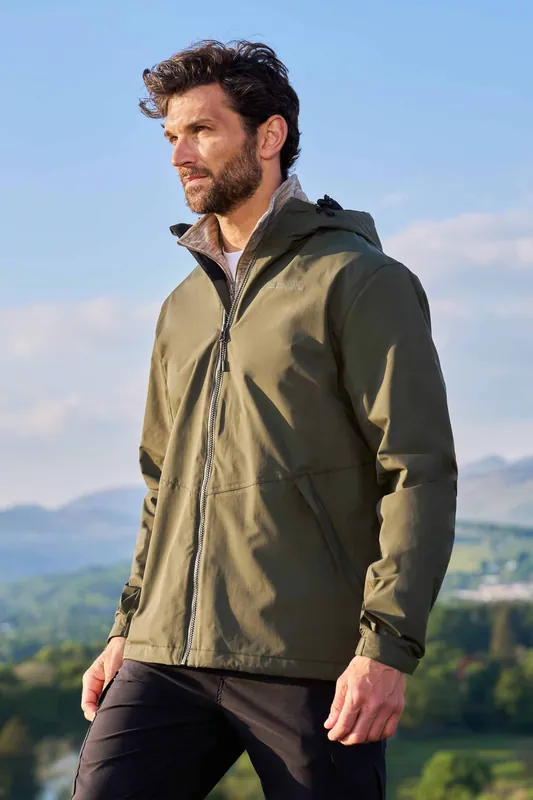 Canyon' Water Resistant Comfortable Full Zip Hooded Outdoor Jacket - Mountain Warehouse