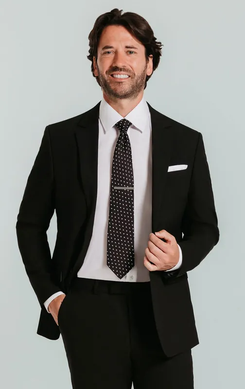 Black Slim Fit Suit Jacket - Dobell