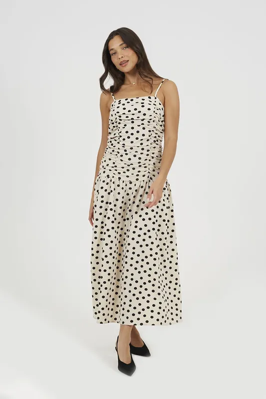 Strappy A-Line Maxi Dress