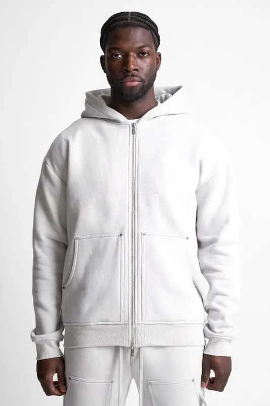 Carpenter 400GSM Zip Up Hoodie - Tanaki