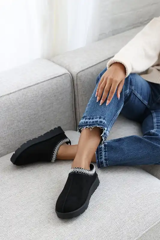 Ivana' Cosy Faux-Suede Fur Lining Low Ankle Boot