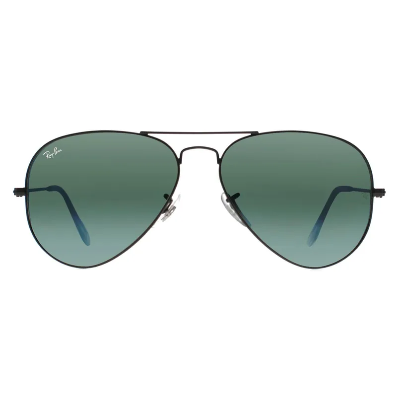 Aviator Gunmetal Green Silver Mirror Sunglasses - Ray-Ban