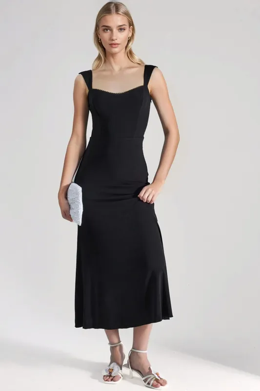Heart Collar Midi Dress - Hiccup