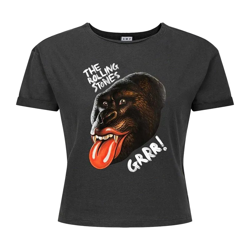 Grrr The Rolling Stones Crop T-Shirt