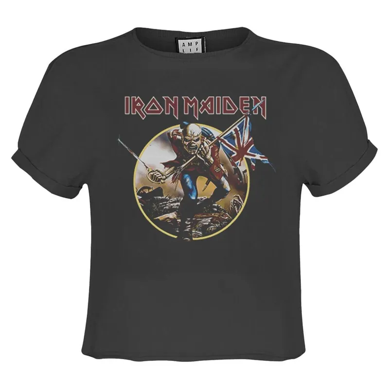 Trooper Iron Maiden Crop Top - Amplified