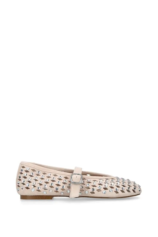 Rerun Blush Suede' Suede Flats - STEVE MADDEN