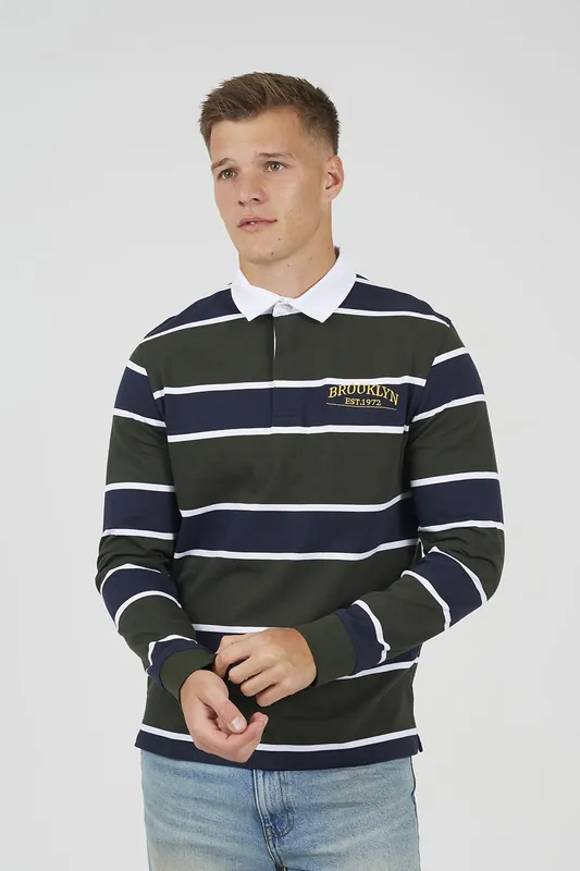 Striped Rugby Shirt - Brave Soul