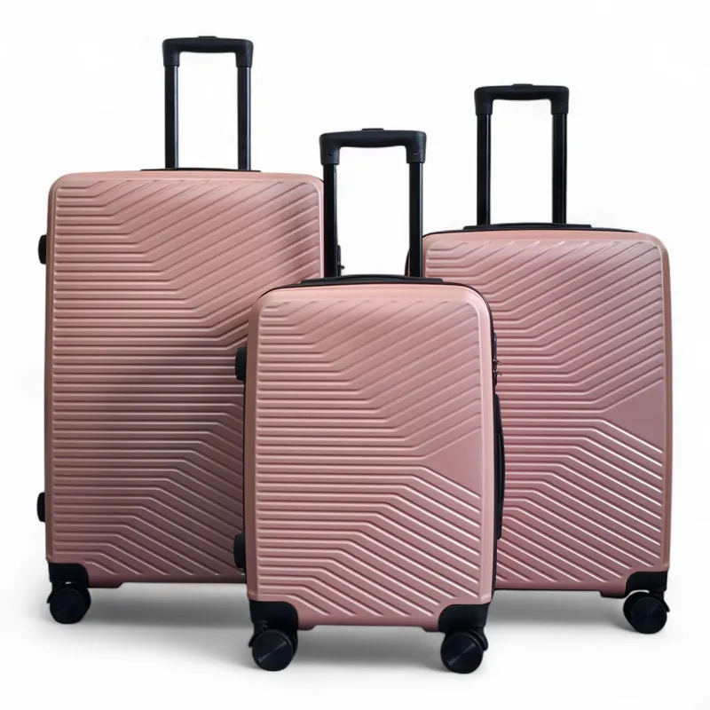 Hardshell Suitcase Robust 8 Wheel Luggage Cabin Case Bag - Infinity Leather
