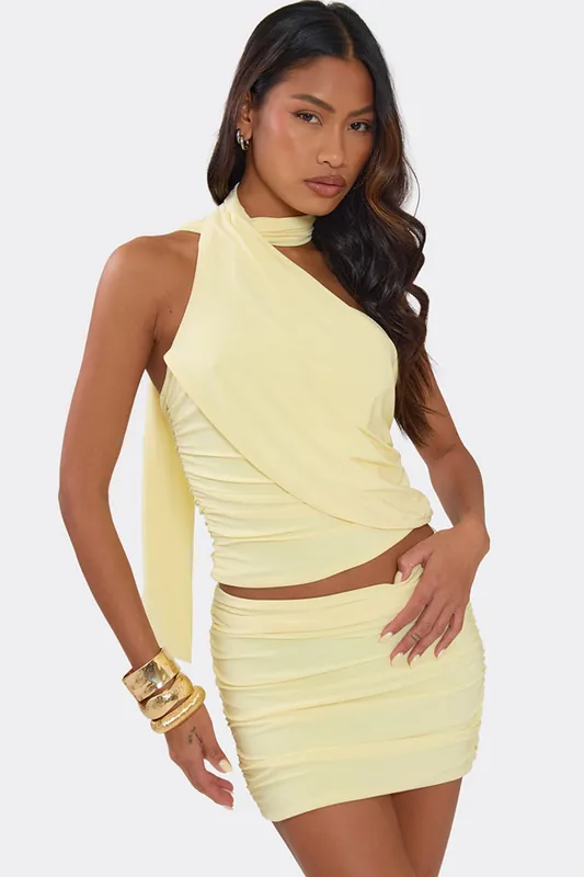 Strappy Off The Shoulder Drape Top - EGO