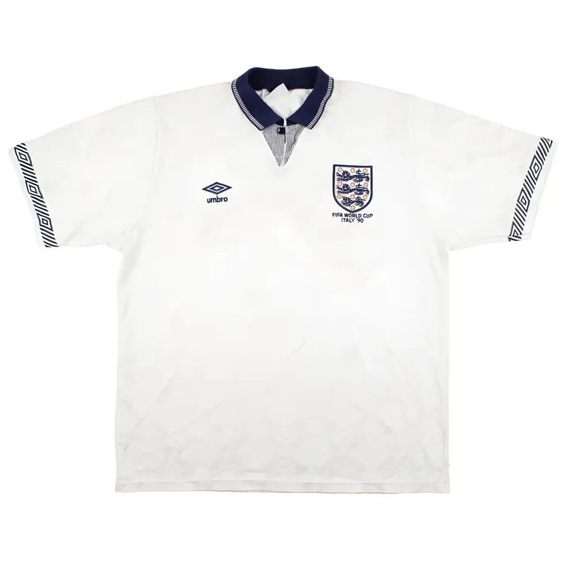 Preloved Mens 1990 92 Home Shirt L Very Good - England