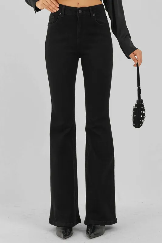 High Waist Flare Jeans - Hiccup