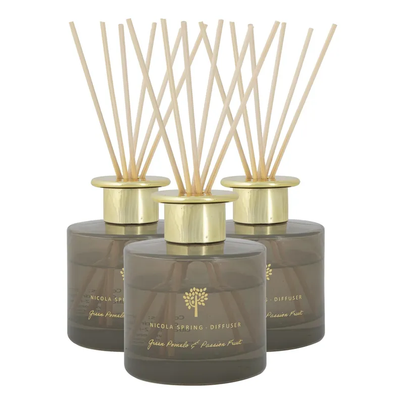 200ml Pomelo & Passion Fruit Reed Diffusers - Pack of 3 - Fruity Fresh
