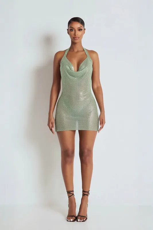 The Olivi Diamante Dress - LEMONLUNAR