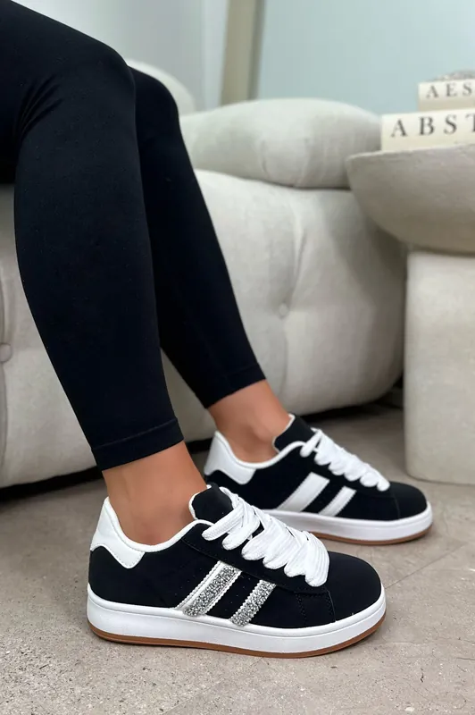 Crystal Luxe Stripe Chunky Trainers Limited Edition - Love Lemonade