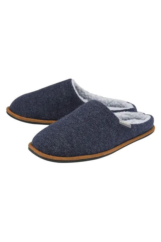 Plush Lined Mule Slippers With Memory Foam - Dunlop