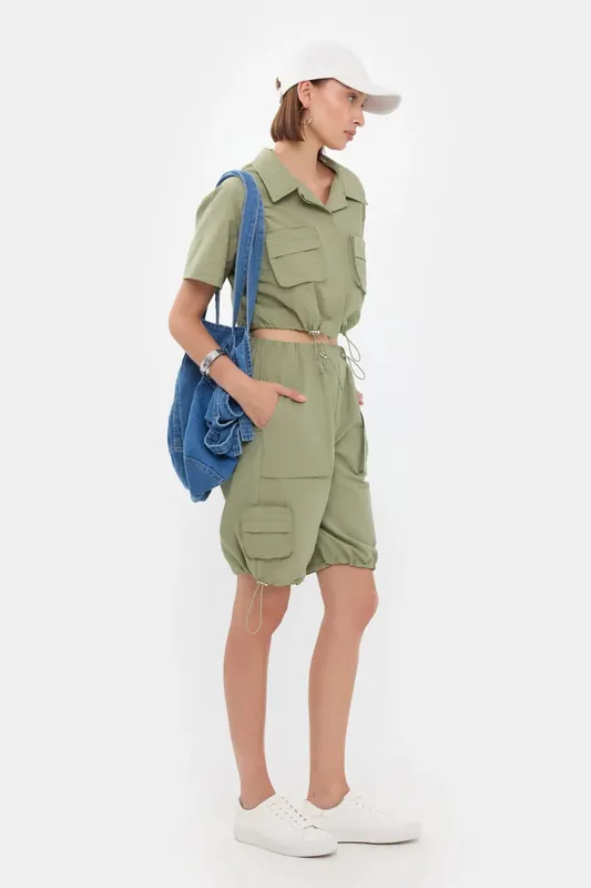 Utility Shirt and Cargo Shorts Coords Set - Hiccup