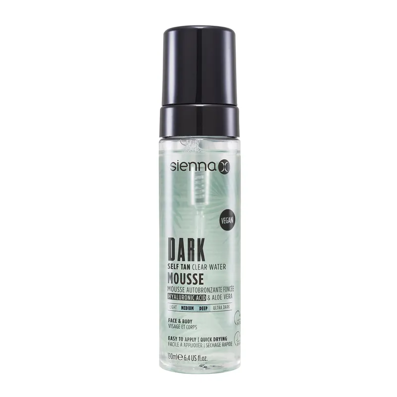 Dark Self Tan Clear Water Mousse - Sienna X