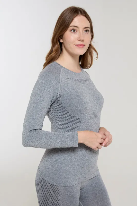 Off Piste' Seamless Quick Drying IsoCool Lightweight Baselayer Top - Mountain Warehouse
