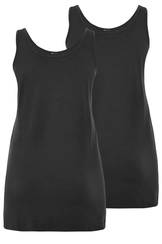 2 Pack Longline Vest Tops - Yours