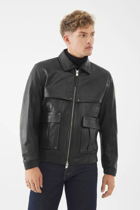 Real Leather Belgravia Worker Jacket - Bolongaro Trevor