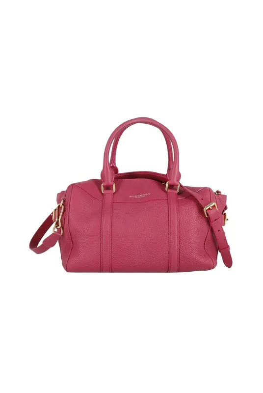 Preloved Bee Handle Bag in Pink Leather - Burberry