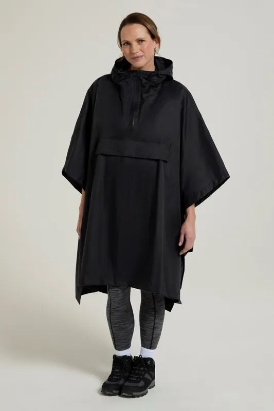 'Pakka' Outdoors Waterproof Rain Poncho Jacket - Mountain Warehouse