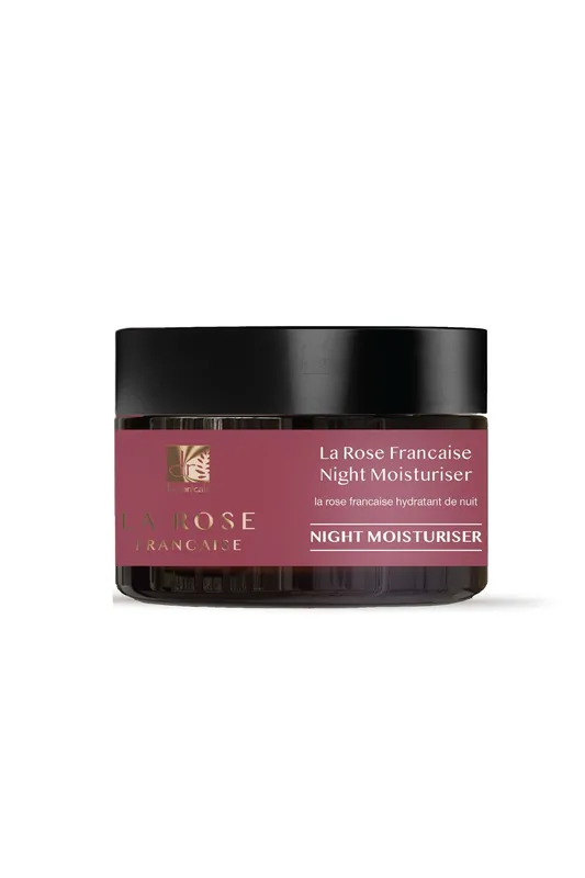 La Rose Francaise Anti-Ageing Night Moisturiser 50ml for Soothing and Brightening