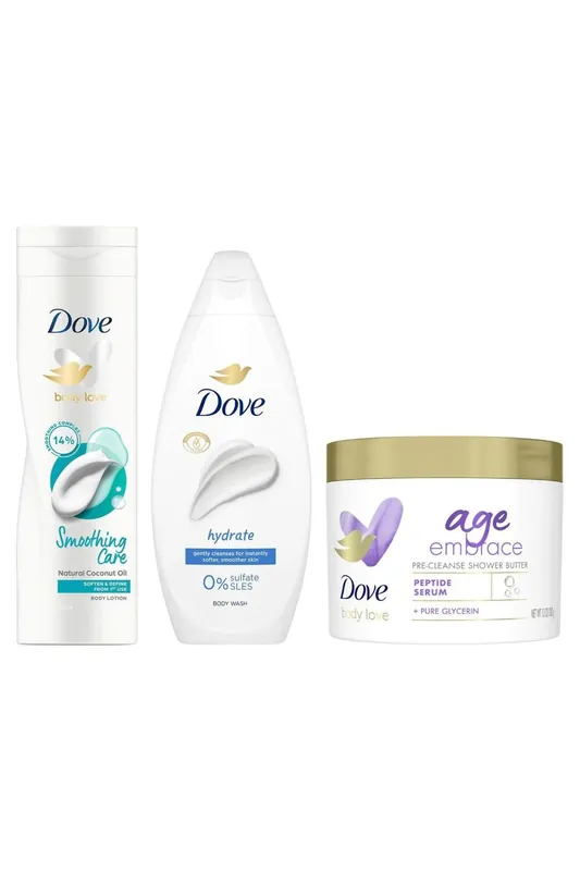 Body Care Collection Shower Butter, Hydrate Body Wash and Lotion - Dove