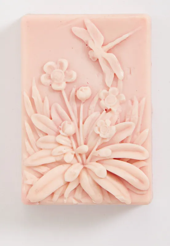 Dragonfly flowers Floral Handmade Soap - Liquorish