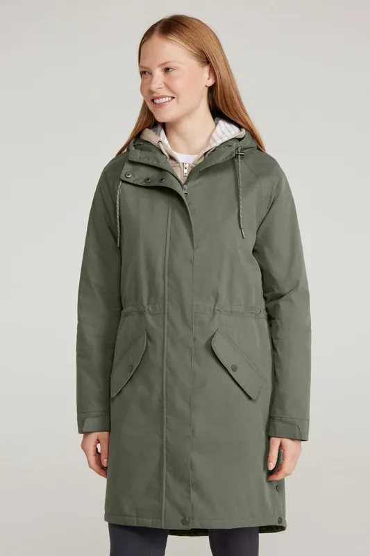’Polperro’ Lightweight Waterproof Warm Adjustable Hood Padded Jacket - Mountain Warehouse