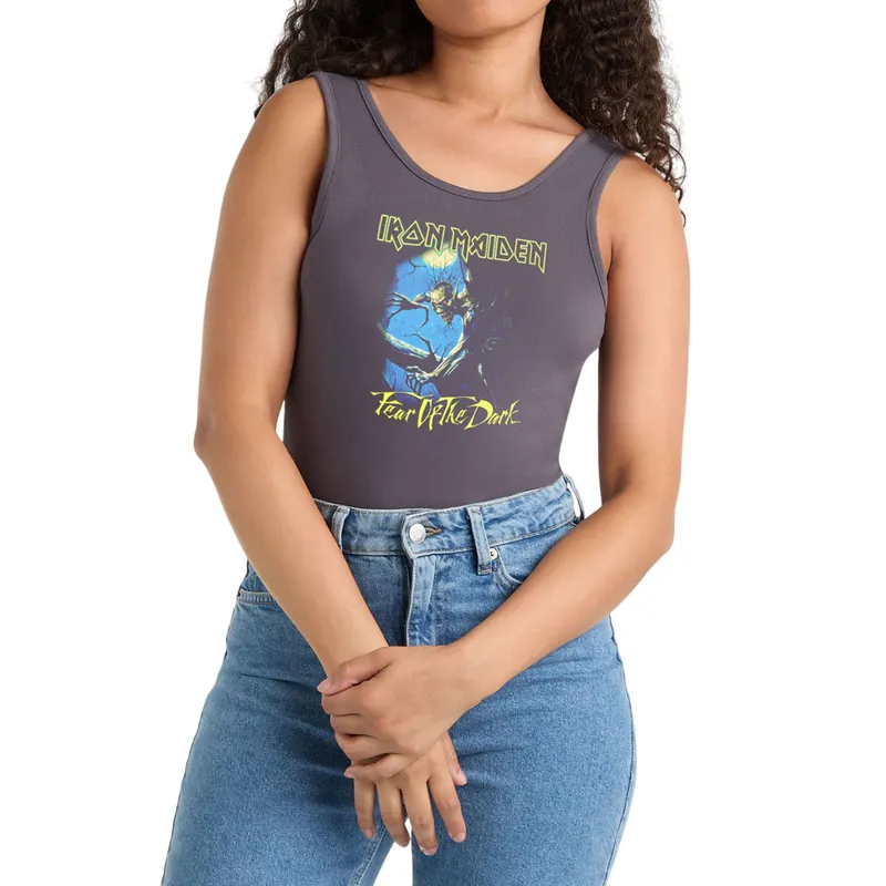 Fear Of The Dark Iron Maiden Bodysuit - Amplified