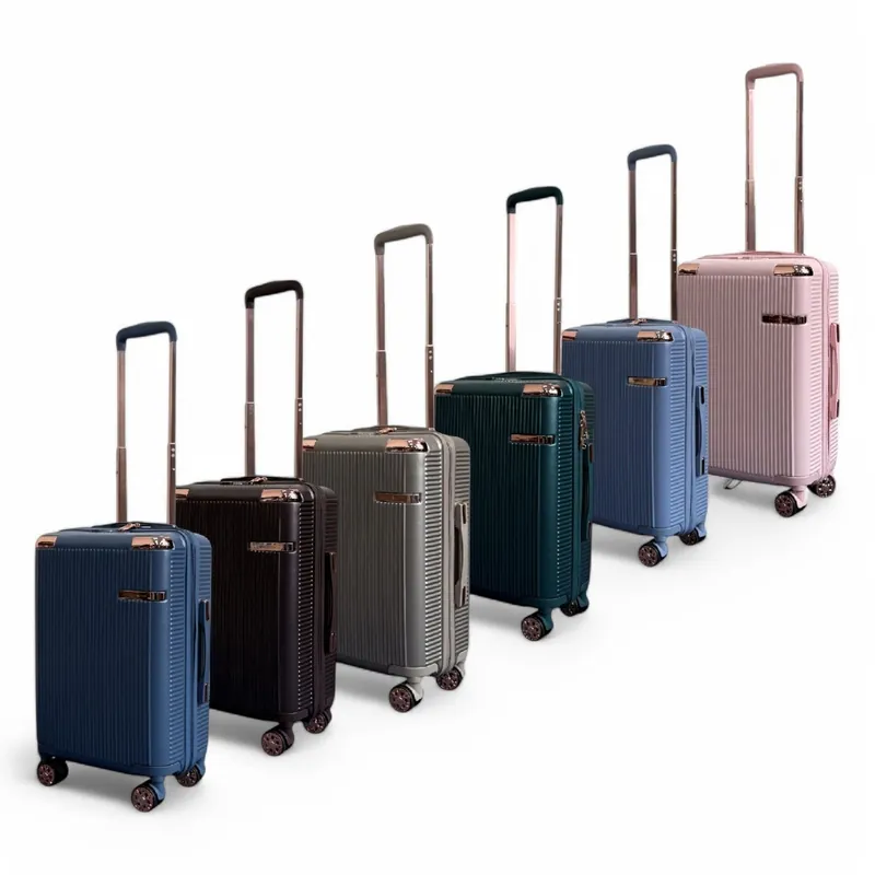 Hard Shell Cabin 55 x 36 x 22 cm PC Suitcase Luggage Suitable for Easyjet, Ryanair - Infinity Leather