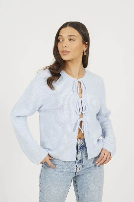 Tie Fastening Fisherman Knit Cardigan - Brave Soul