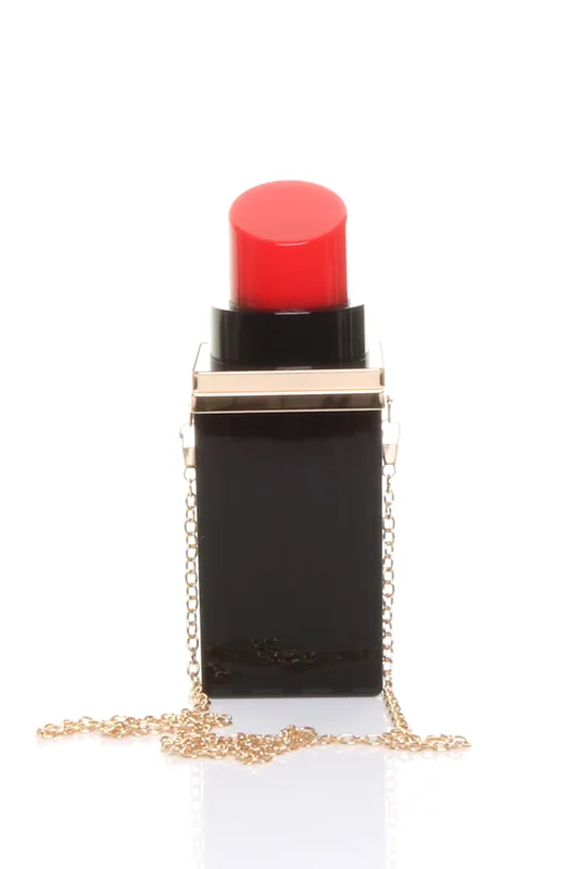 Novelty Lipstick Clutch Bag - AJVANI