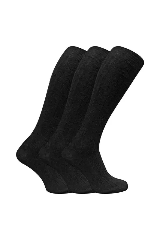 3 Pack Long Knee High Length 100% Cotton Socks - Sock Snob