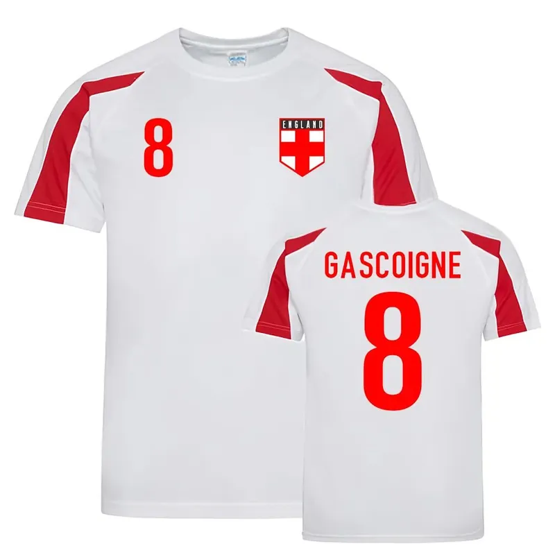 Mens Paul Gascoigne Sports Training Jersey - England