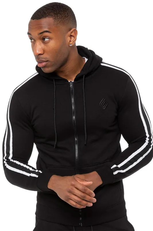 Zip Up Tape Hoodie - Enzo